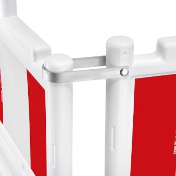 Schrankenzaun aus Kunststoff - Länge 2060 - 2 Füße inklusive